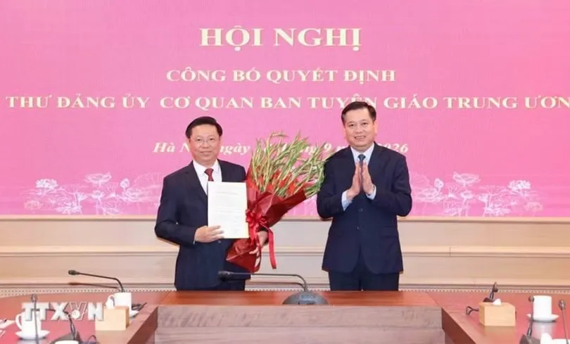 Đồng chí Trần Thanh Lâm giữ chức Bí thư Đảng ủy Cơ quan Ban Tuyên giáo Trung ương 