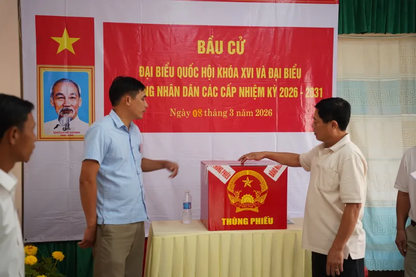 Hơn 2.000 cử tri Thổ Châu nô nức đi bầu cử sớm