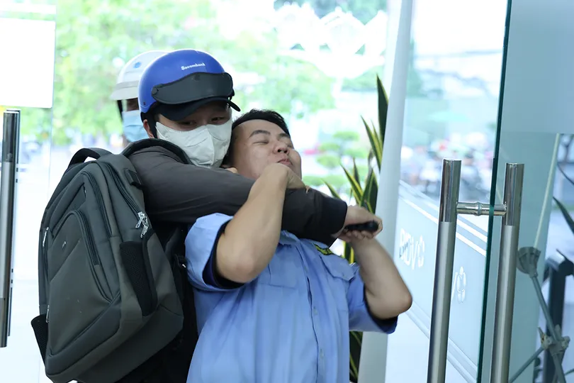 An Giang: Diễn tập phòng, chống cướp tài sản tại ngân hàng