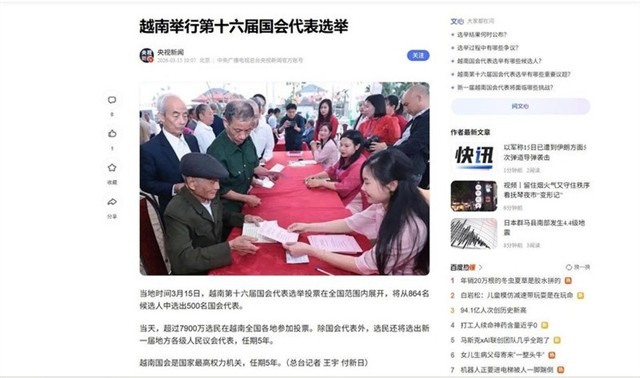 International media spotlight Vietnam’s National Assembly election