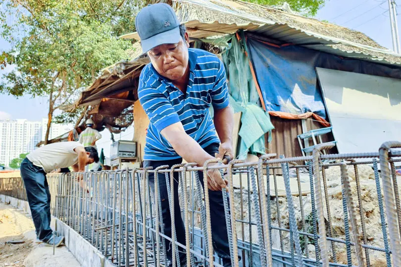 "Vượt nắng" để đẩy nhanh tiến độ đường Vành đai 3 TPHCM