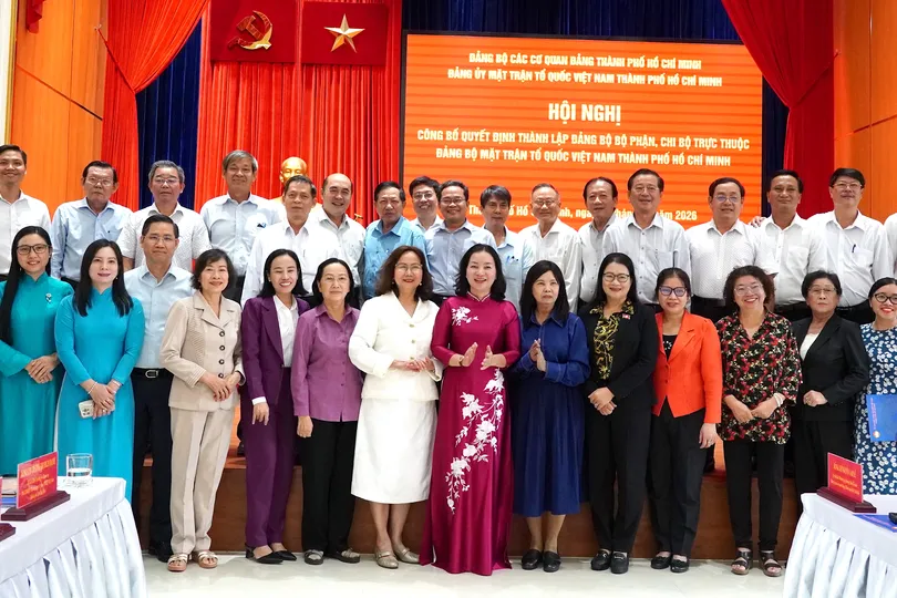 Thành lập 10 Chi bộ, Đảng bộ bộ phận trực thuộc Đảng bộ MTTQ Việt Nam TPHCM