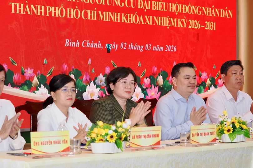 Cử tri xã Bình Chánh gửi trọn niềm tin vào ứng cử viên đại biểu HĐND TPHCM