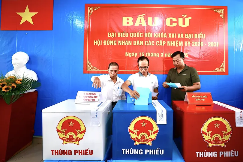 TPHCM: 99% cử tri đi bầu cử, 38 xã, phường đạt tỷ lệ 100%