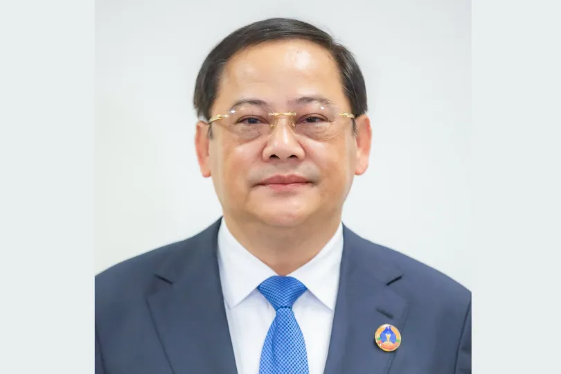 Chủ tịch Quốc hội Lào Sonexay Siphandone. Ảnh: Bộ Ngoại giao cung cấp