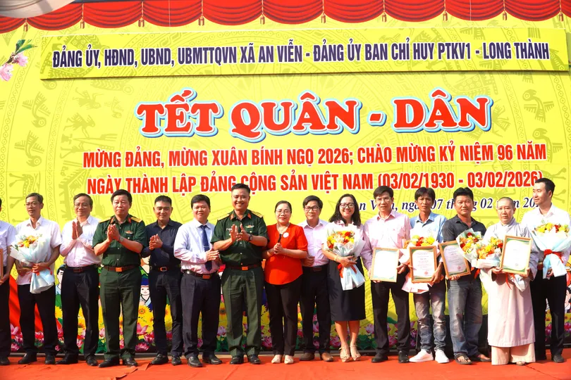 Chương trình “Tết Quân Dân” mừng Xuân Bính Ngọ năm 2026 tại xã An Viễn, tỉnh Đồng Nai