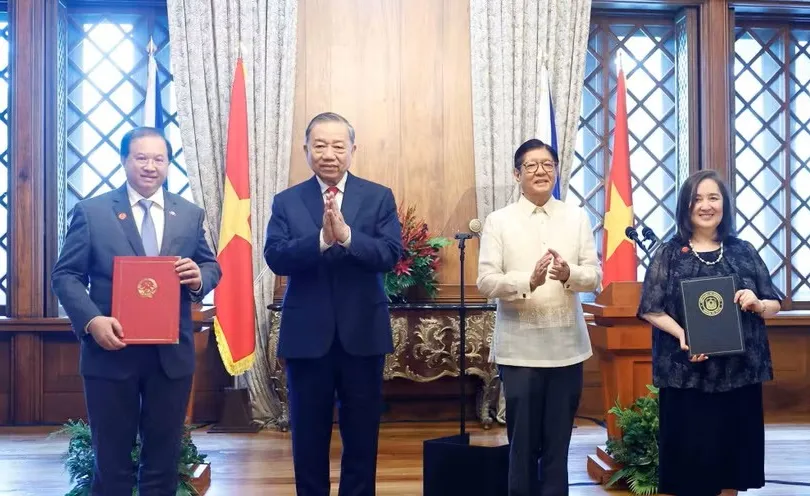 Việt Nam-Philippines nâng cấp quan hệ Đối tác Chiến lược tăng cường