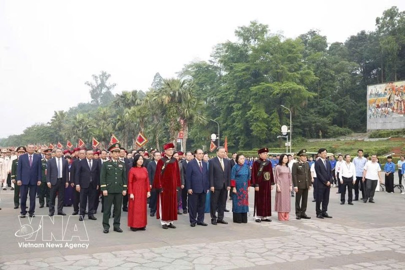 党中央总书记、国家主席苏林进香缅怀历代雄王始祖