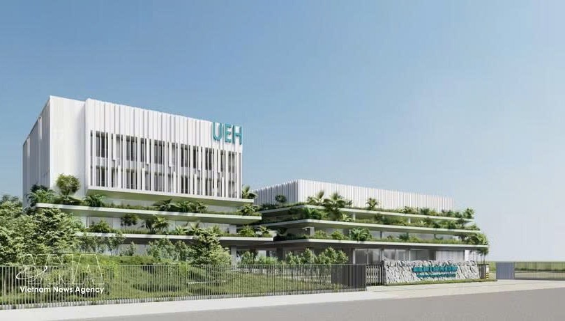 胡志明市经济大学庆和省分校效果图。