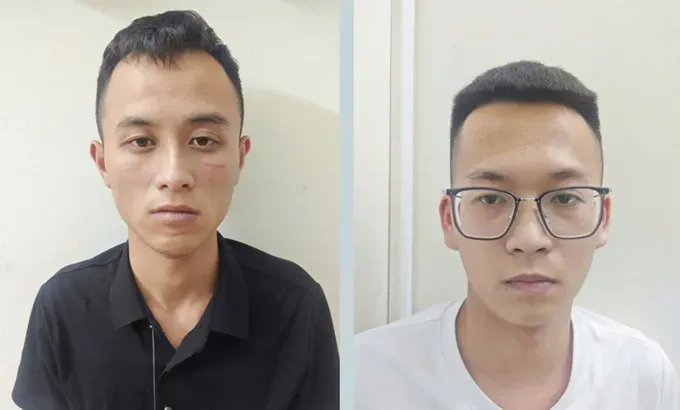嫌疑人阮武奇和黄俊日。图：由公安机关提供