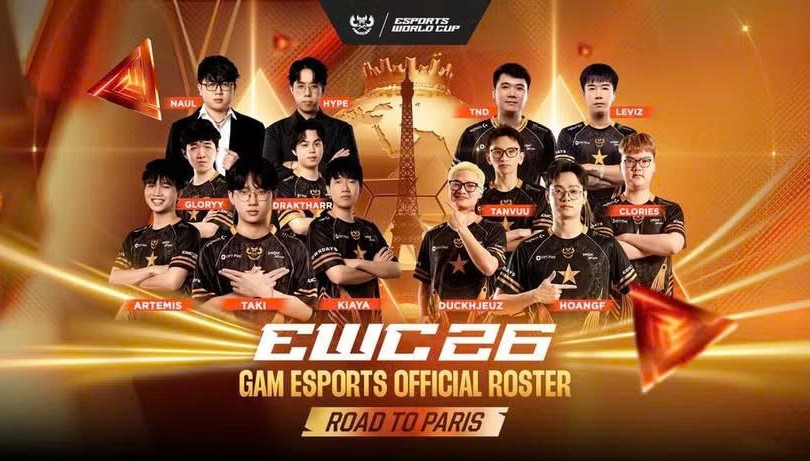 GAM Esports将代表越南参加2026年电子竞技世界杯。图自越南电子竞技娱乐协会