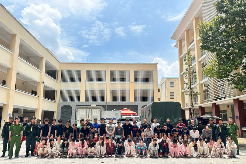 PC04科抓获并处理126名涉案人。图: 公安机关提供