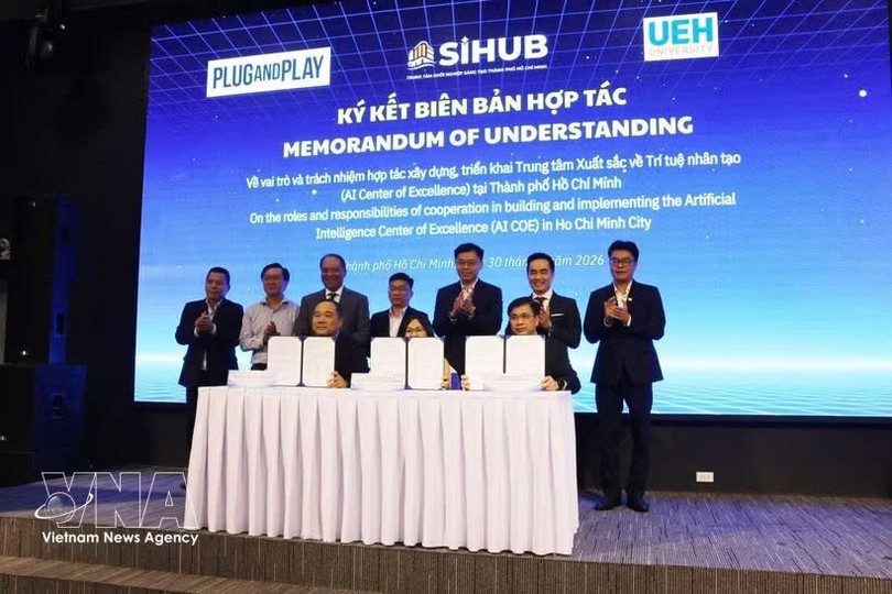 胡志明市携手Plug & Play共建人工智能卓越中心。图自越通社