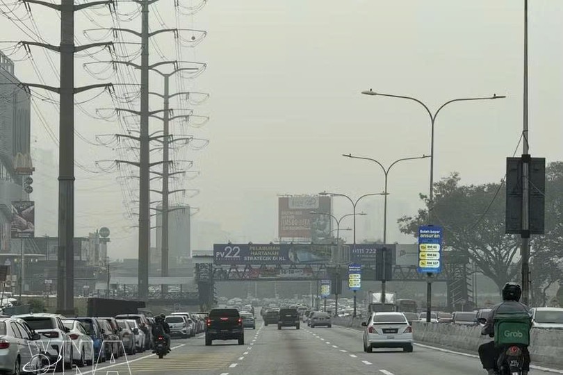 马来西亚吉隆坡遭受严重的烟霾污染。