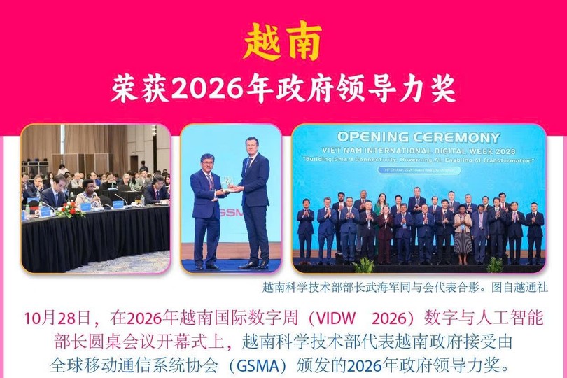 越南荣获2026年政府领导力奖