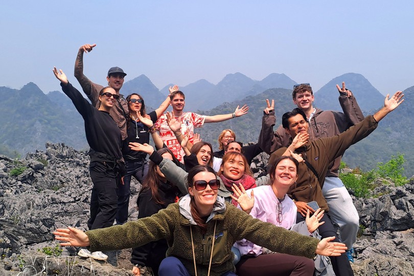 河江吸引大量国际游客到访。图：越通社