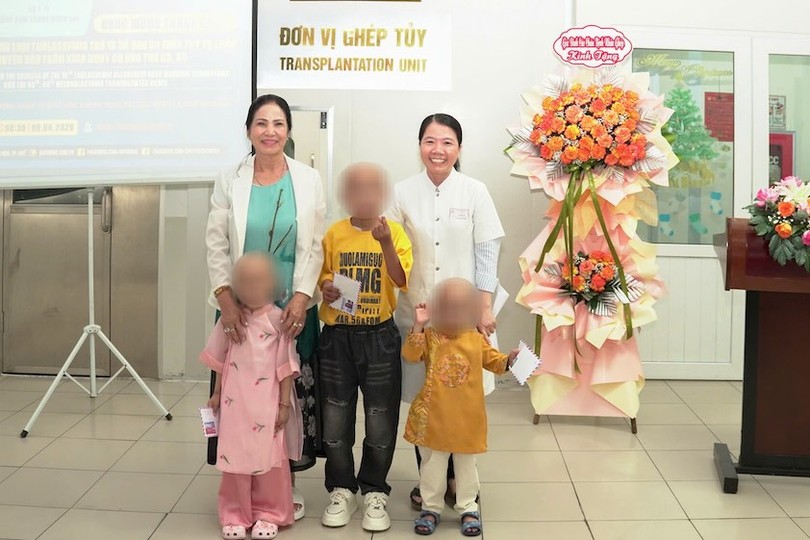 三名患有地中海贫血和神经母细胞瘤的患儿成功接受骨髓移植。图：日新