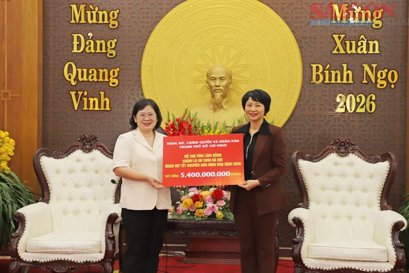 Lãnh đạo TPHCM thăm, chúc tết, hỗ trợ Lâm Đồng chăm lo an sinh xã hội