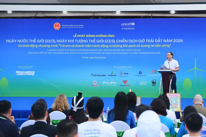 Lễ phát động cấp quốc gia hưởng ứng Ngày Nước - Khí tượng và Giờ Trái đất 2026