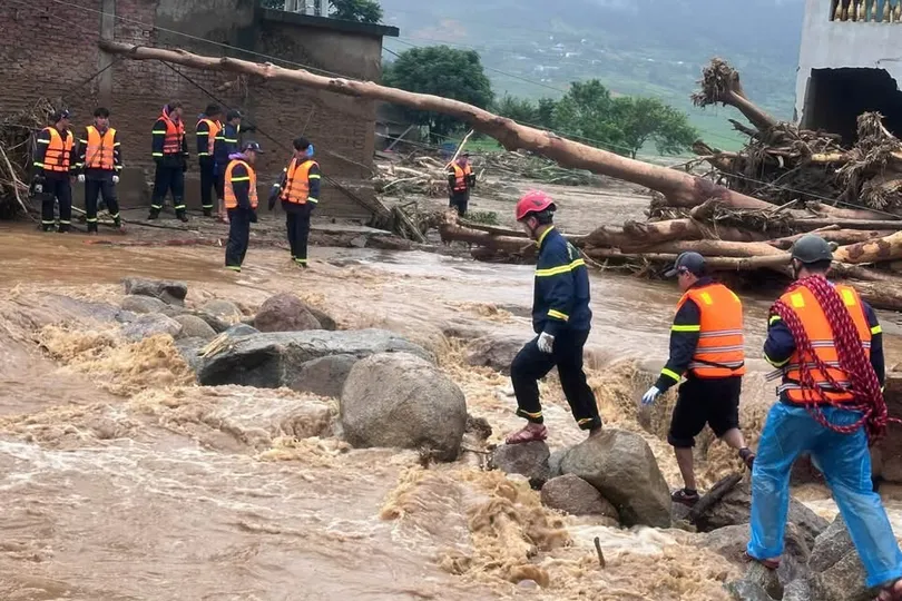 Hiện trường mưa lũ, lũ quét tại xã Mường Than (tỉnh Lai Châu) cuối tháng 7. Ảnh tư liệu minh họa