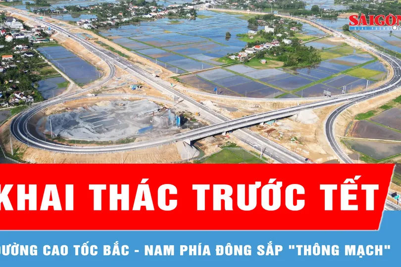 "Chạy đua" thi công đường cao tốc để khai thác trước Tết Nguyên đán Bính Ngọ 