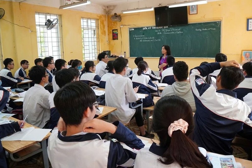 河内光中高中学校十二年级学生。（图：潘草）