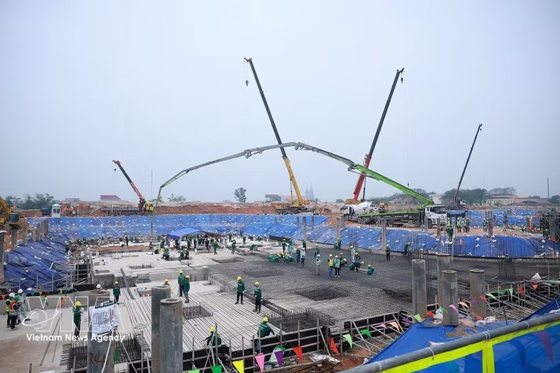 嘉平国际机场项目施工现场。