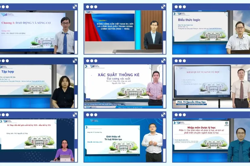 Trong năm học 2026-2027, ĐHQG TPHCM triển khai 33 môn học trực tuyến thuộc các lĩnh vực với gần 5.000 bài giảng - Ảnh: THANH HÙNG