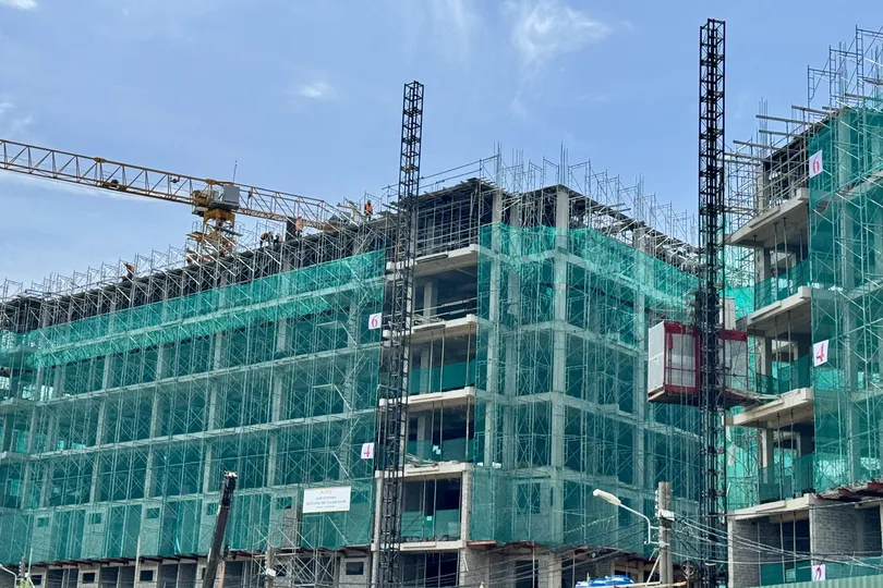 Một trong 3 vụ tai nạn xảy ra tại công trình xây dựng chung cư sông Cà Ty (tỉnh Lâm Đồng)