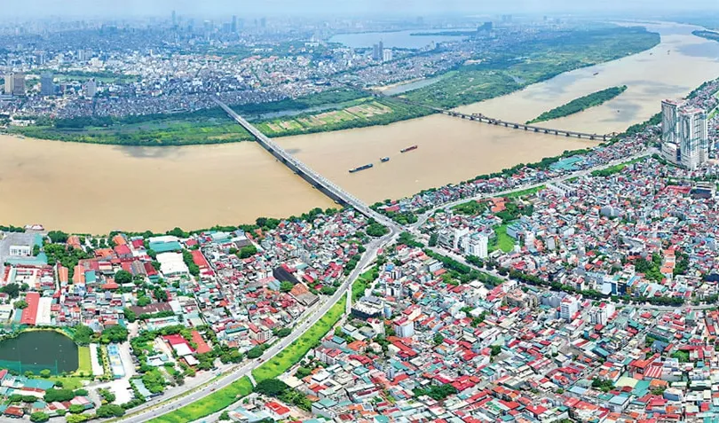 Hà Nội yêu cầu làm rõ các vấn đề thủy văn, thoát lũ khi triển khai dự án Trục đại lộ cảnh quan sông Hồng. Ảnh: TUẤN MINH