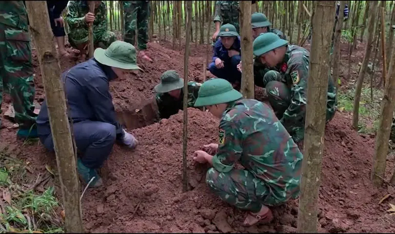 Phát hiện nhiều hài cốt liệt sĩ ở Quảng Trị