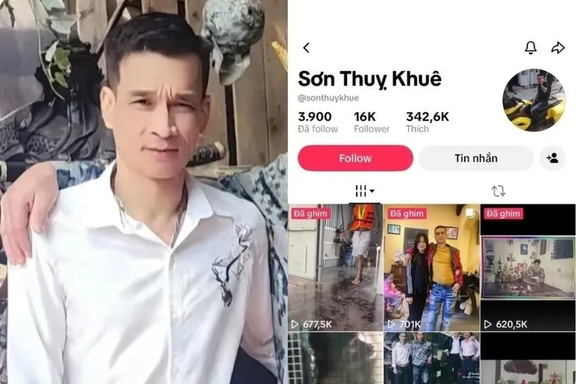 Nguyễn Quốc Hưng, chủ kênh TikTok "Sơn Thụy Khuê". Ảnh: CÔNG AN PHƯỜNG CỬA NAM
