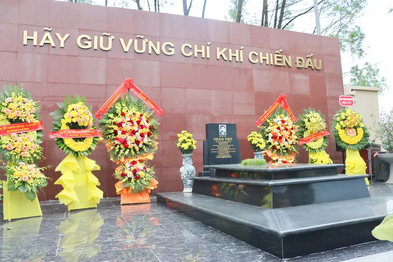 Khu mộ Tổng Bí thư Trần Phú ở xã Đức Thọ, tỉnh Hà Tĩnh