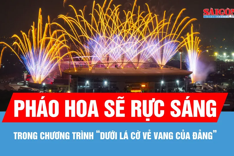 Pháo hoa sẽ rực sáng trong chương trình “Dưới lá cờ vẻ vang của Đảng”