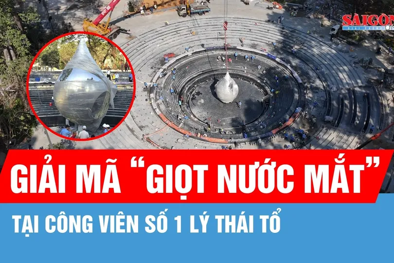 Tượng đài "Giọt nước mắt" tại công viên số 1 Lý Thái Tổ: Biểu tượng của lòng trắc ẩn