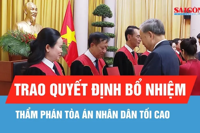 Trao quyết định bổ nhiệm Thẩm phán Tòa án nhân dân tối cao