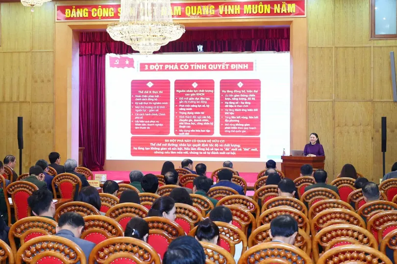 Hội nghị Báo cáo viên Trung ương toàn quốc thông báo nhanh kết quả Đại hội XIV của Đảng