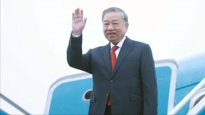 Tổng Bí thư Tô Lâm lên đường thăm cấp Nhà nước tới Lào