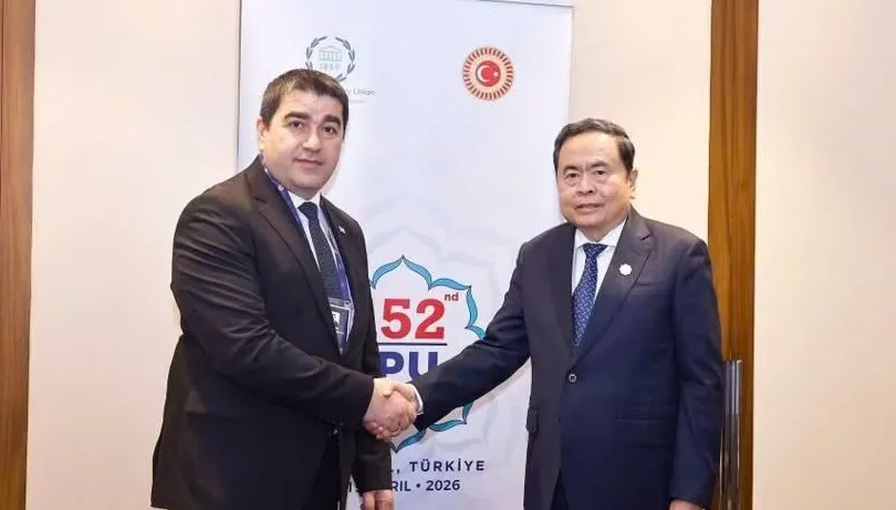 Chủ tịch Quốc hội Trần Thanh Mẫn gặp Chủ tịch Quốc hội Gruzia Shalva Papuashvili. Ảnh: TTXVN 