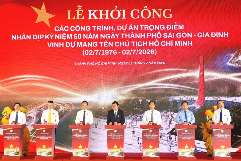 TPHCM khởi công 8 công trình, dự án trọng điểm chào mừng 50 năm thành phố mang tên Bác