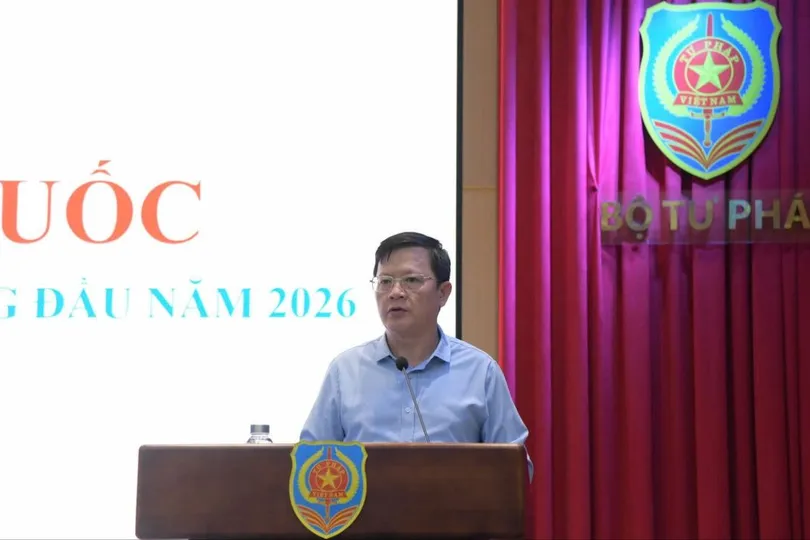 Thứ trưởng Mai Lương Khôi phát biểu tại hội nghị. Ảnh: CẨM HÀ 