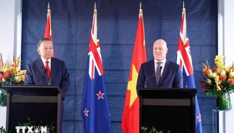 Tuyên bố chung giữa Việt Nam và New Zealand nhân chuyến thăm cấp nhà nước của Tổng Bí thư, Chủ tịch nước Tô Lâm tới New Zealand