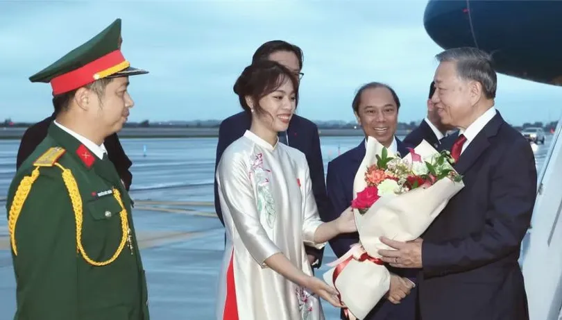 Tổng Bí thư, Chủ tịch nước Tô Lâm đến New York, bắt đầu chuyến tham dự Phiên thảo luận cấp cao Đại hội đồng Liên hợp quốc Khóa 81 và hoạt động song phương tại Hoa Kỳ. Ảnh: TTXVN