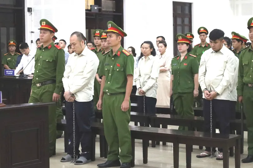 Hội đồng xét xử tuyên án đối với 5 bị cáo trong vụ án GFDI. Ảnh: NGUYÊN KHÔI