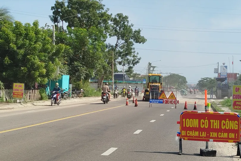 Khắc phục tình trạng thi công mất an toàn trên quốc lộ 28