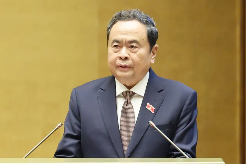 Chủ tịch Quốc hội Trần Thanh Mẫn phát biểu khai mạc kỳ họp thứ 2, Quốc hội khóa XVI. Ảnh: QUANG PHÚC