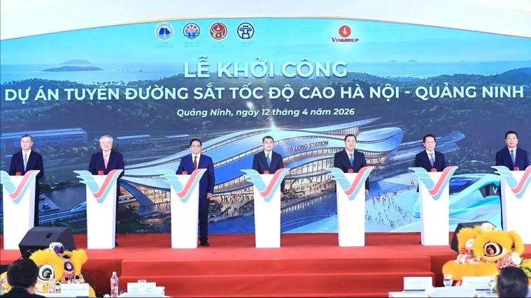 Khởi công dự án tuyến đường sắt tốc độ cao Hà Nội - Quảng Ninh trị giá hơn 5,6 tỷ USD
