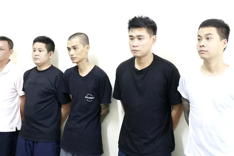 Các đối tượng trong chuyên án bị bắt giữ