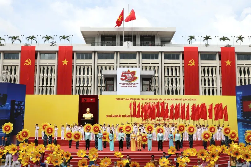 Hôm nay 2-7, TPHCM long trọng tổ chức Lễ kỷ niệm 50 năm Ngày Thành phố Sài Gòn - Gia Định vinh dự mang tên Chủ tịch Hồ Chí Minh