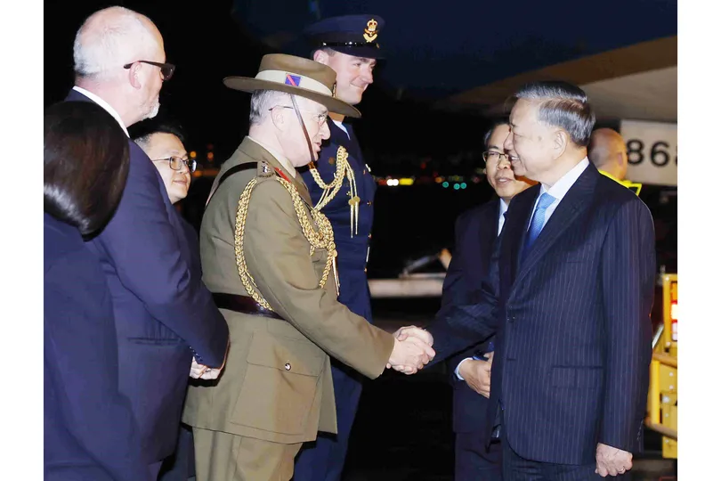 Tổng Bí thư, Chủ tịch nước Tô Lâm bắt đầu thăm cấp Nhà nước Australia